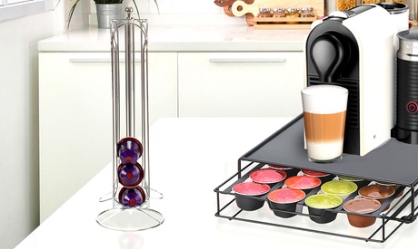Porta capsule rotante a 360° per 24 capsule oppure supporto per 32 capsule di caffè Nespresso