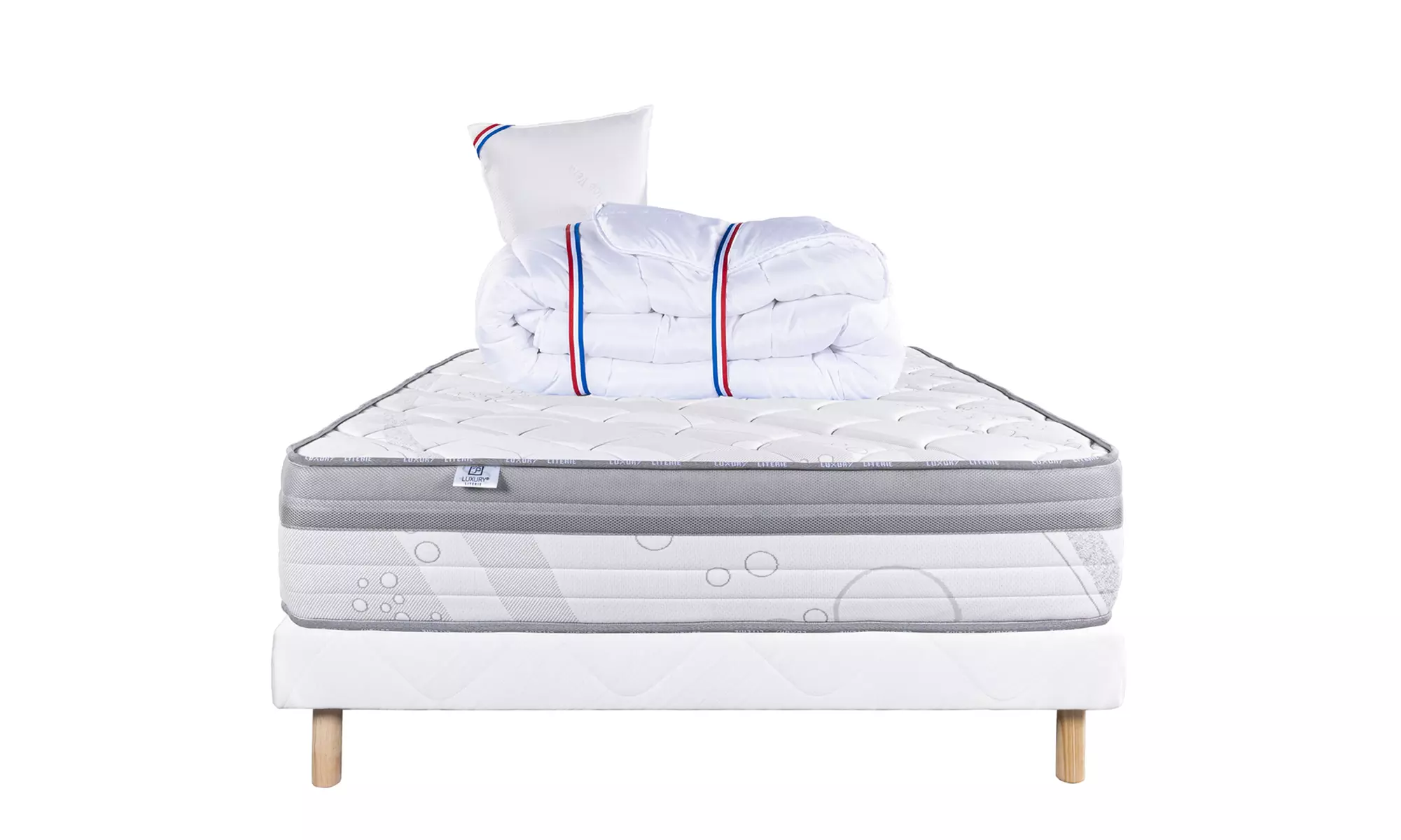 Ensemble matelas de 26 cm et sommier de 13 cm