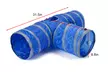 Collapsible 3 Way Play Interactive Pet Cat Tunnels Tube Toys for Indoor Cats - Second Medium
