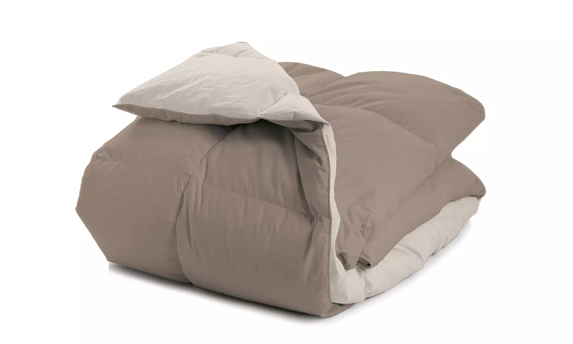 Couette d’hiver réversible avec 90% plumes d’oie