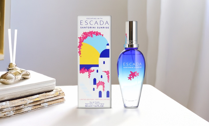 Image 1: Escada Santorini Sunrise EDT 50ml - Fruity Floral Fragrance for Women