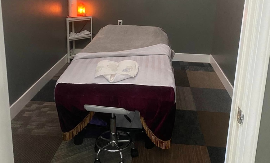 Image 5: Back & Foot Combo Massages for 1 or 2 w/CBD Oil + Optional Hot Stones