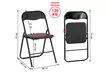 Set de 6 sillas plegables ligeras con estructura de metal, con envío gratuito - Image 5