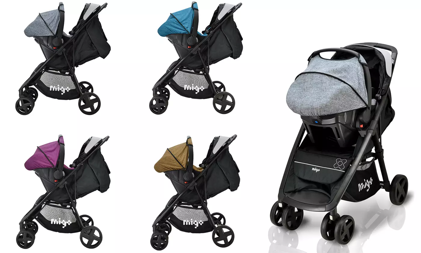 Poussette combinée Clark 2en1 avec siège auto Beone groupe 0+ (0-13kg) Safety Baby de Migo, livraison gratuite - Primary Image