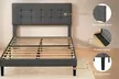 Levede Minimalist Upholstered Bed Frame - Second Medium