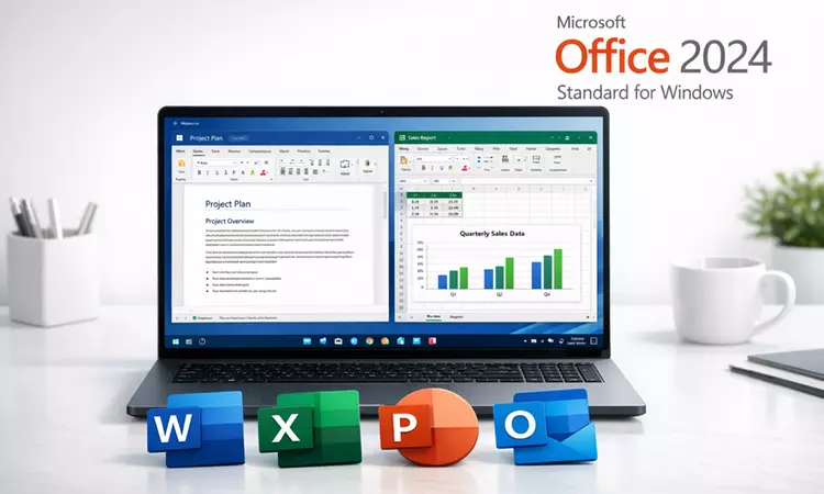 One-Time Lifetime Microsoft Office 2024 Standard for Windows or Mac License