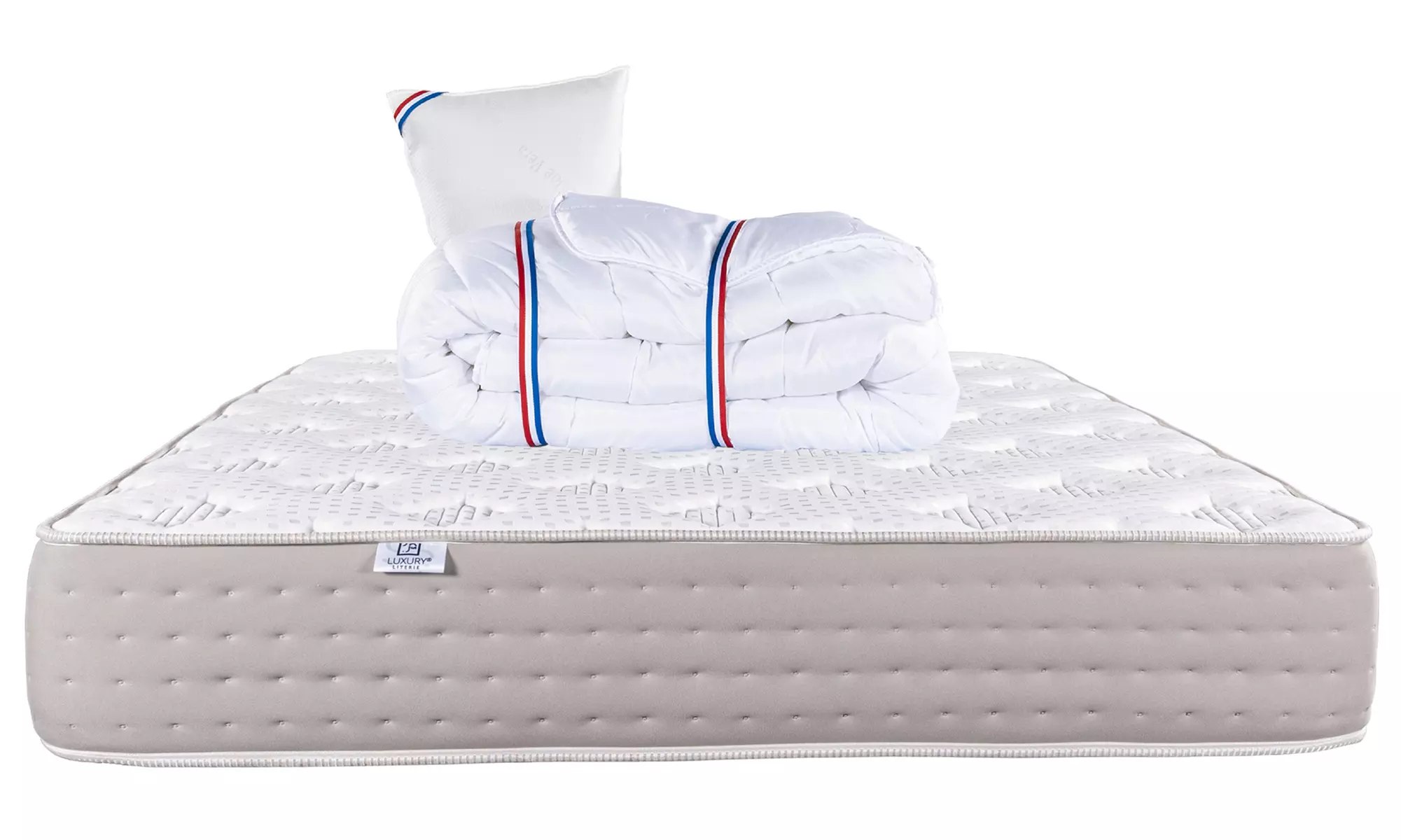 Matelas "Dreamlux", option sommier, oreiller, couette et tête de lit
