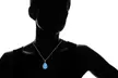 Sterling Silver Genuine Gemstone 4.00CT Pear Cut Necklace 4 Options - Second Medium