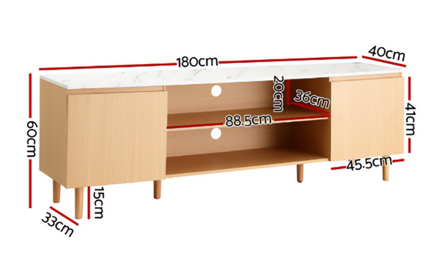 Image 2: Artiss TV Cabinet Entertainment Unit Stand