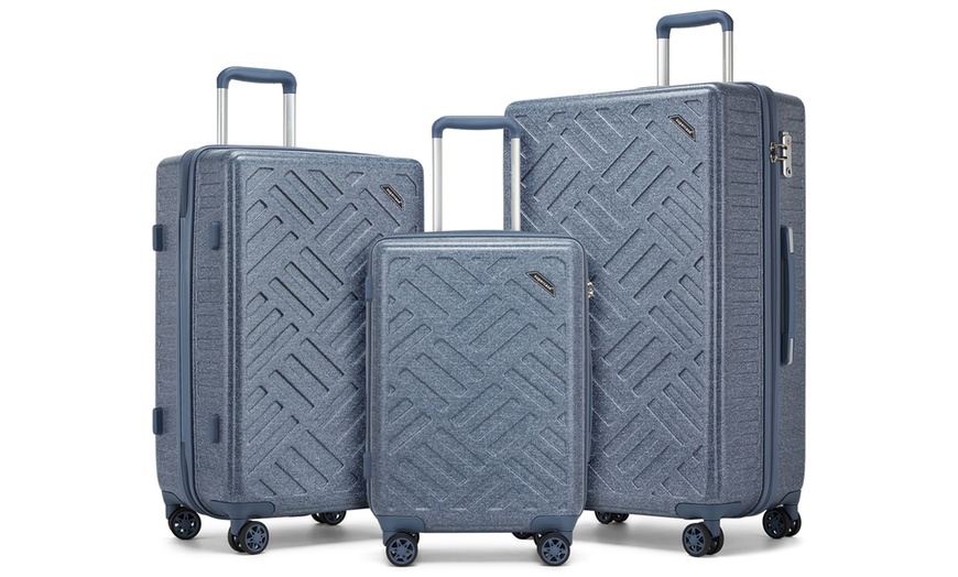 Image 1: Koffer of 3-delige kofferset met harde buitenkant