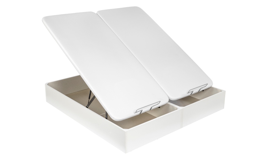 Image 9: Canapé Abatible Altura 32cm Blanco ENVIO, MONTAJE Y RECOGIDA ANTIGUO GRATIS, Gran Capacidad, Madera, Tapa 3D