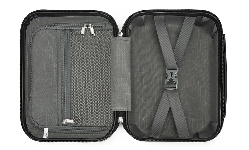 Image 10: KONO Hardshell Luggage Set with TSA Lock and 360° Spinner Wheels