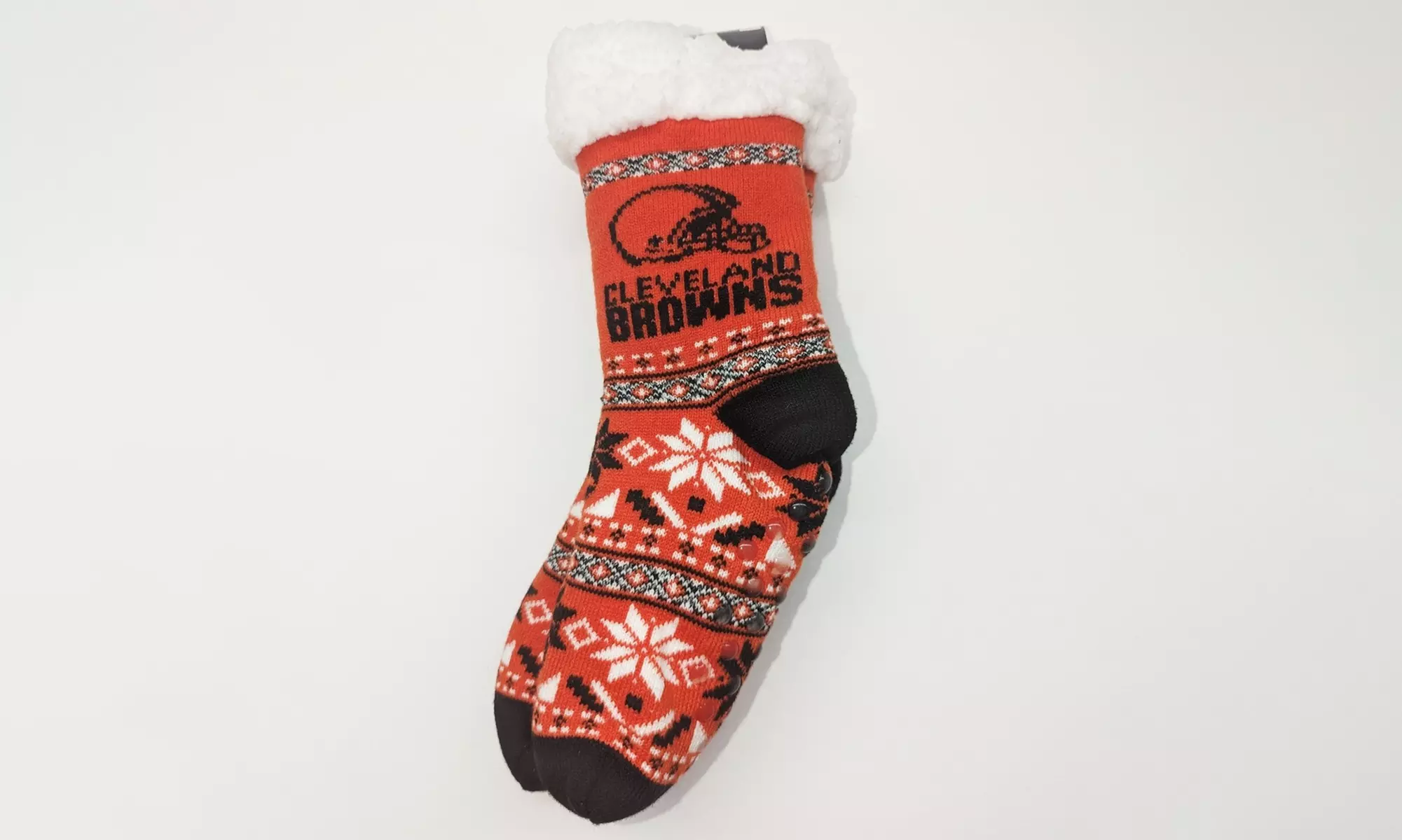 Forever Collectibles Women's NFL Footy Sherpa Sock Slippers