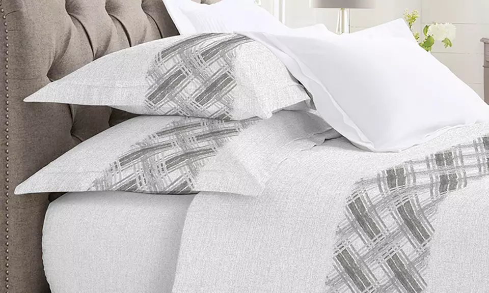 Completo Lenzuola 100% Cotone con angolo di 30 cm, Made in Italy