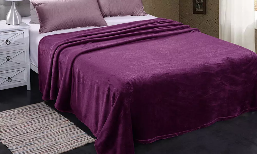 JML Soft Lightweight Plush Flannel Blanket for Bed/Sofa,King/Queen Size