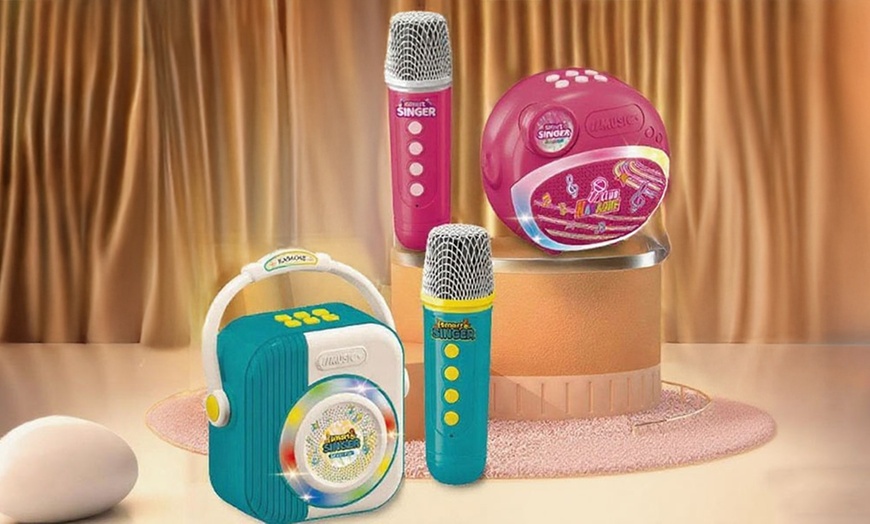 Image 1: Altoparlante e microfono senza fili per karaoke