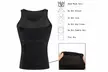 Mens Slimming Body Shaper Vest Shirt Tummy Vest Thermal Compression Tank Top - Second Medium
