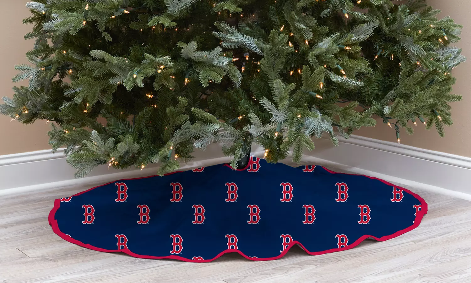 MLB-Themed Christmas Tree Skirt - Primary Image