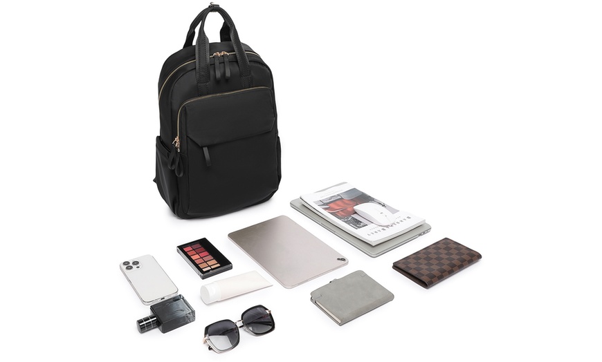 Image 30: MISS LULU Stylish Women's Backpack with Laptop Sleeve 