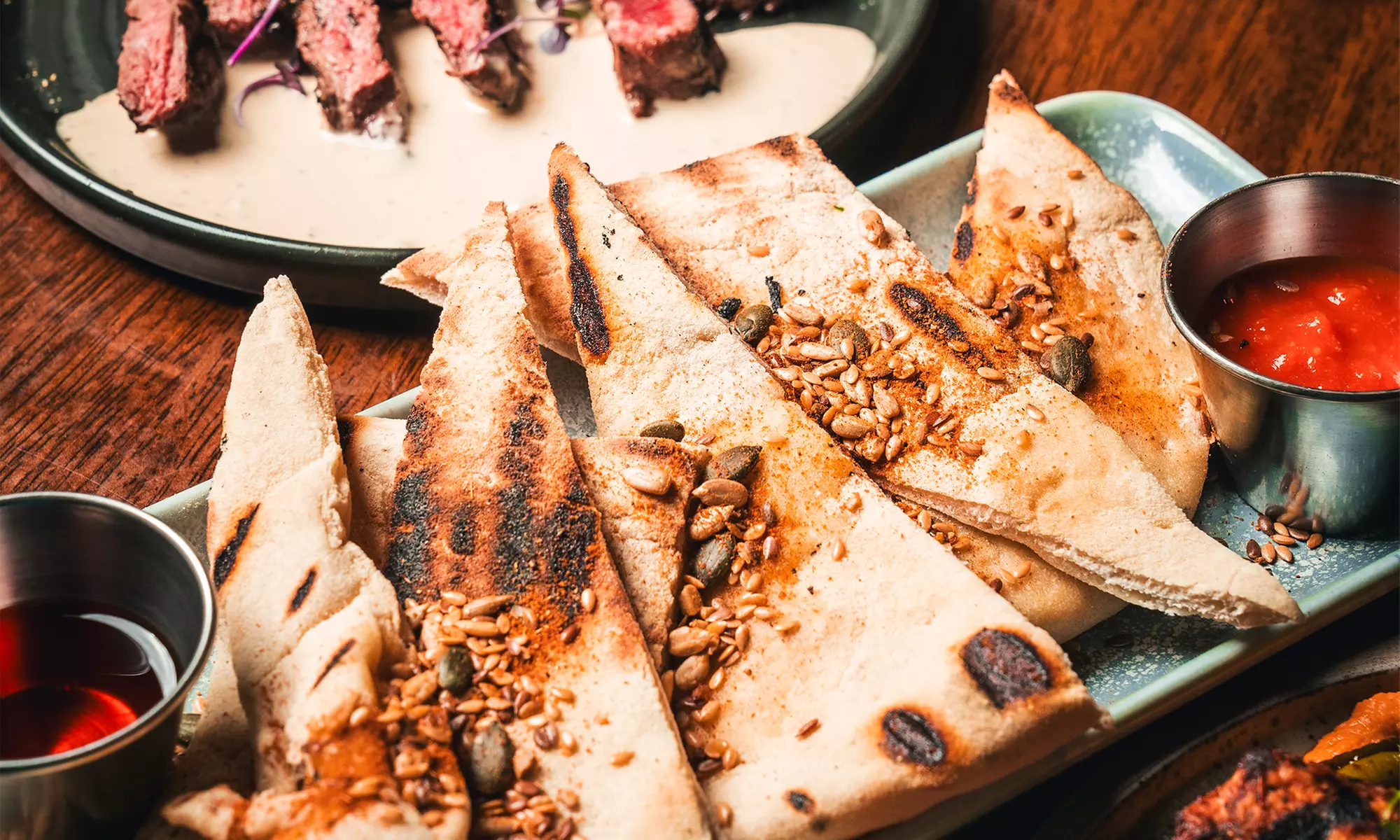 5 Tapas to Share Glass of Sangria for Two at 2Taps Wine Bar