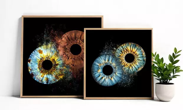 Custom Iris Photo Art For Couples, Families or Pets