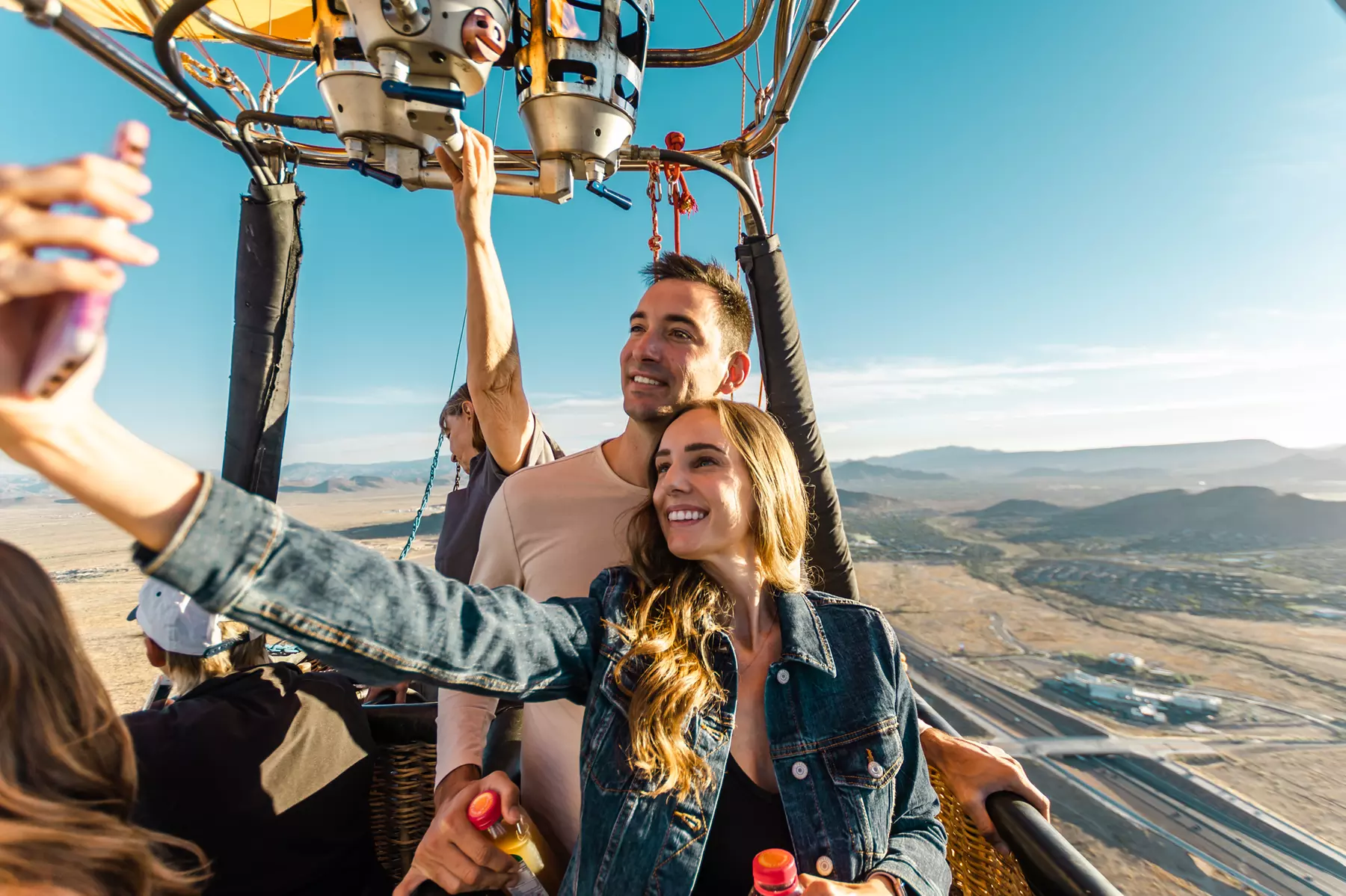 Hot Air Balloon Flight over Sonoran Desert in Phoenix