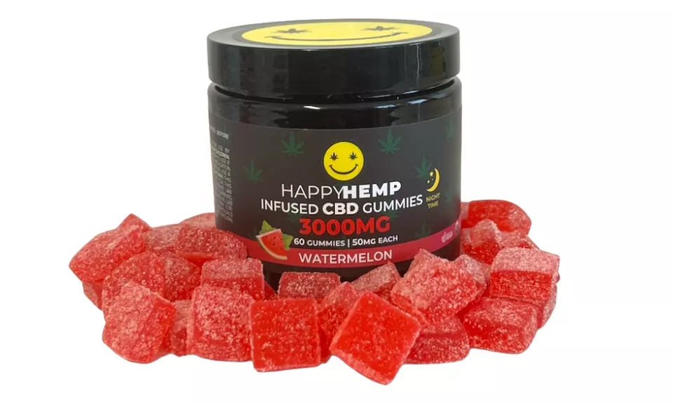 Happy Hemp Infused CBD Gummies for Sleep - Broad Spectrum CBD Gummies