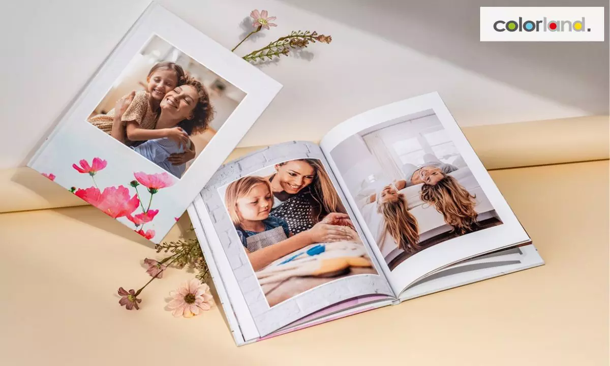 Livre photo A4 classique format A4 vertical/horizontal avec Colorland