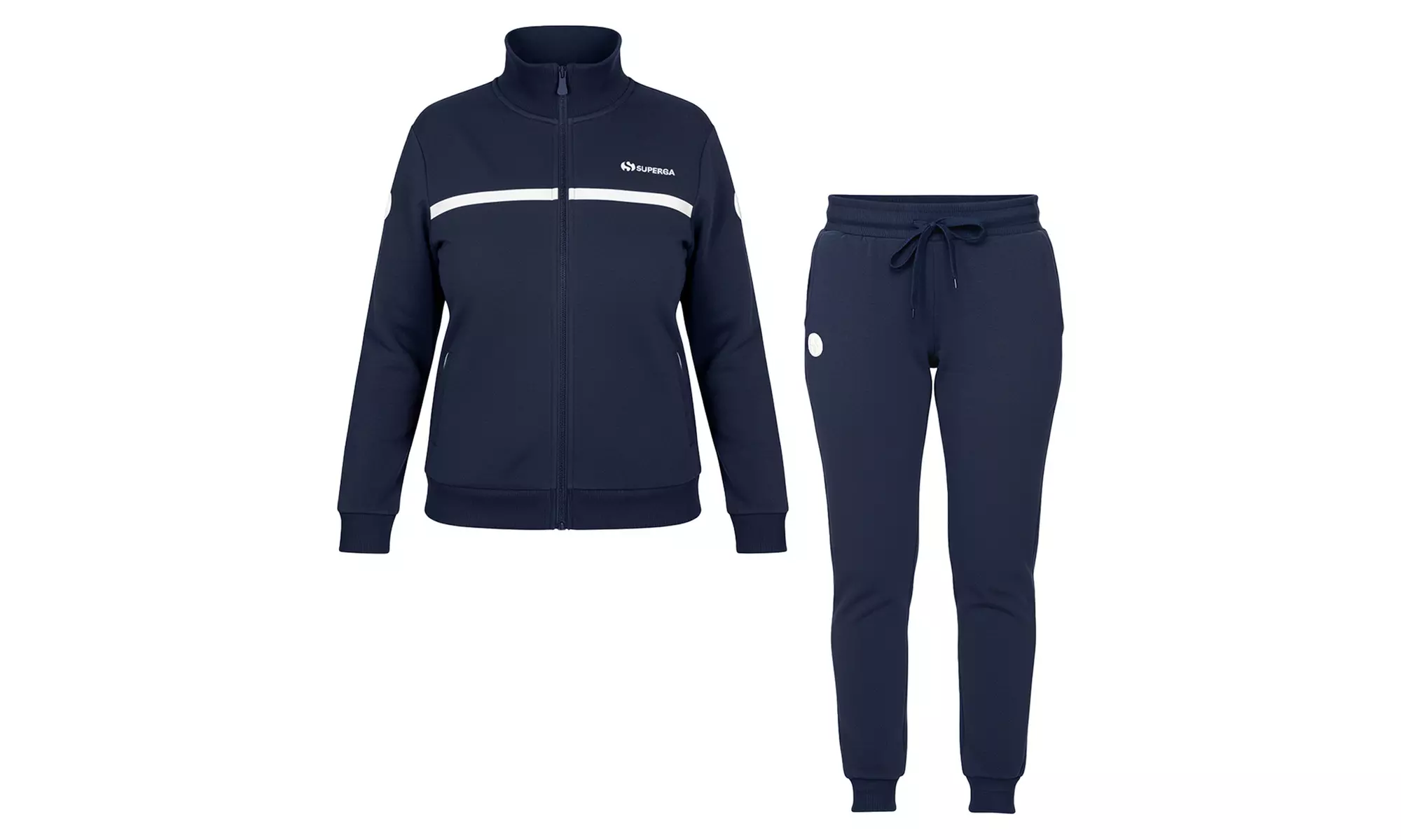 Tuta donna Superga in cotone felpato