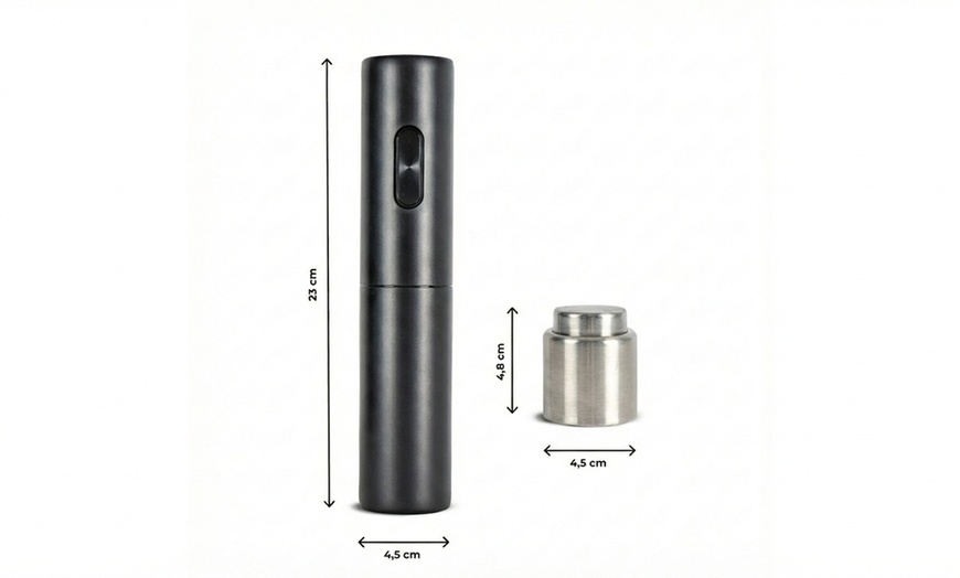 Image 6: Cavatappi elettrico con tappo per sottovuoto