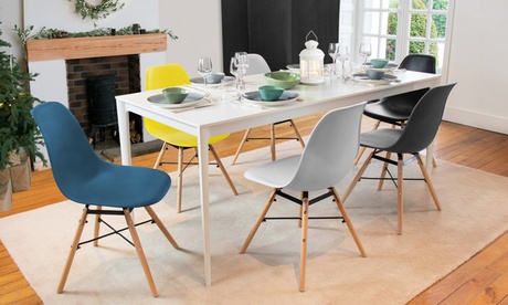 Lot de 2, 4 ou 6 chaises de style scandinave