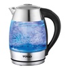 Image 2: TODO 1.7L Electric Cordless Kettle Stainless Steel/ Led Water Jug