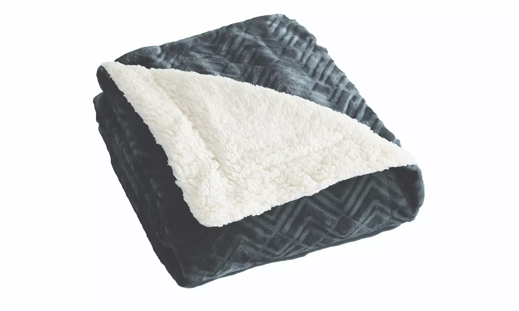 Cozy Plush Velvet & Sherpa Reversible Throw Blanket