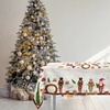Image 1: Weihnachtliche Baumwoll-Tischdecke