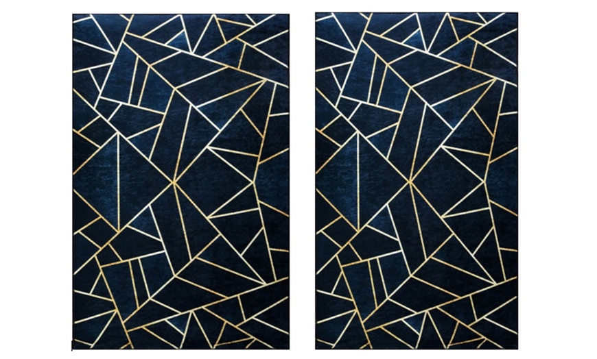 Image 2: Fino a 4 tappeti con motivo geometrico