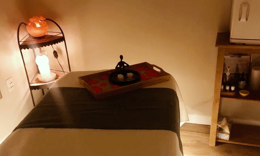 Image 3: Customized Massage, Facial, Hot Stones, Foot Hydration Mask, and More