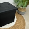 Image 14: Soft Upholstered Pouf with Hidden Storage