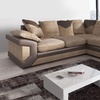 Image 4: Dual-Tone Fabric Sofa Set