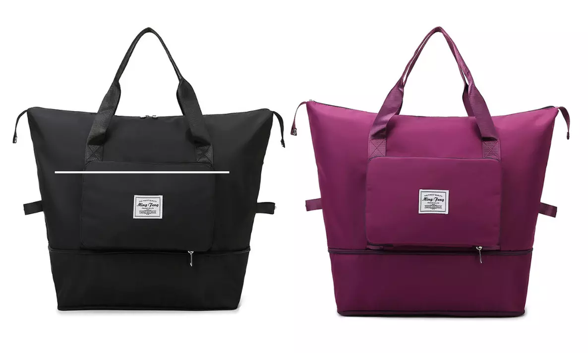 One or Two Waterproof Lightweight Foldable Duffle Handbags