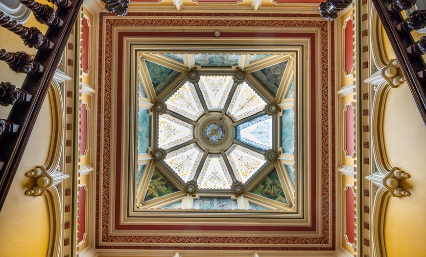 Image 4: Two or Three-Course Meal with Wine Overlooking Lush Landscapes