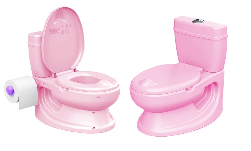 Image 5: Educational Potty Training Toilet with Realistic Flush Sound