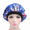 Image 18: Women Satin Night Sleep Cap Hair Bonnet Hat Silk Head Cover Wide Elastic Band