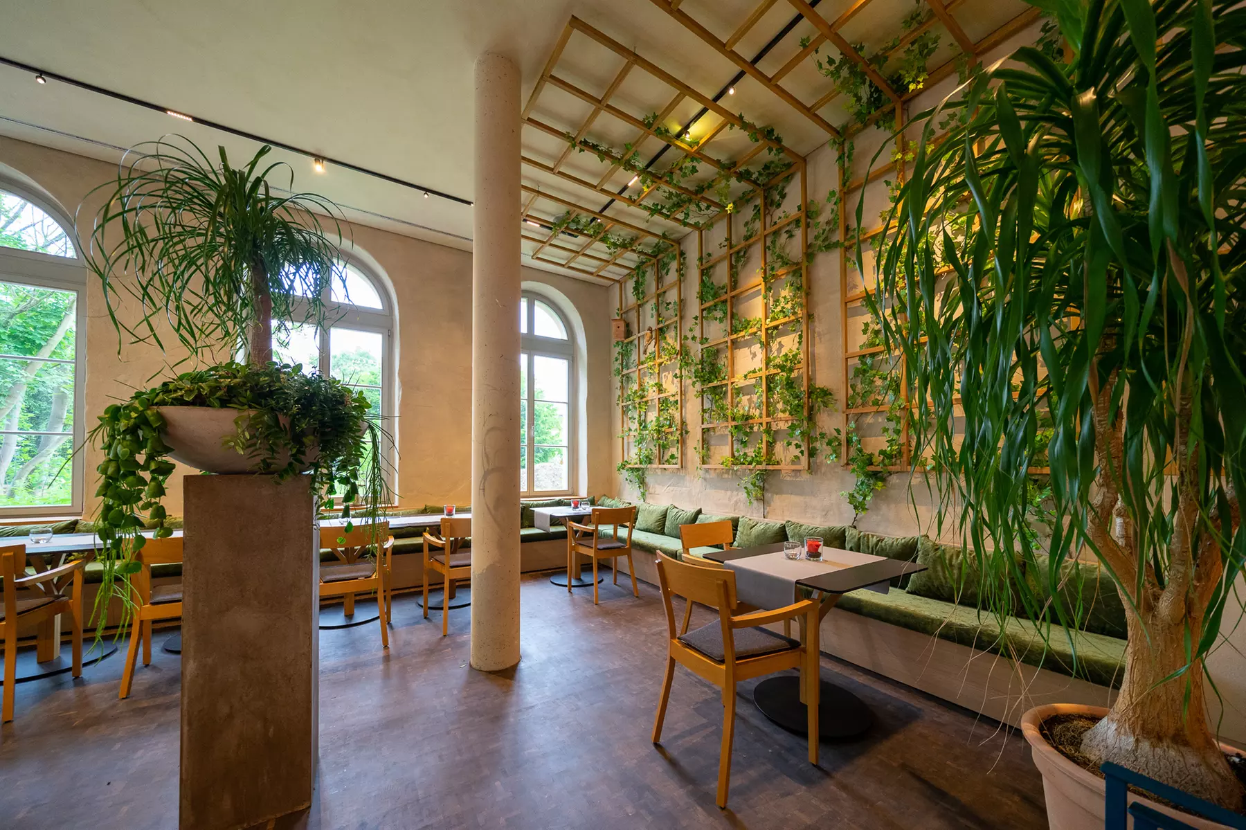 Genieße ein 2-Gänge-ElbeGarten-Menü mit Blick auf die Elbe