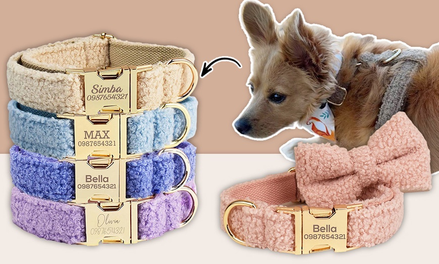 Image 6: Personalisierbares Haustier-Halsband mit integriertem Namensschild