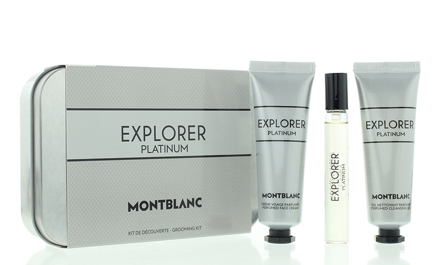 Image 1: One or Two Packs of Montblanc Explorer Platinum Collection Gift Set 