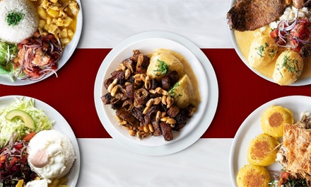 Para 2 personas: menu ecuatoriano con 1 entrante, 2 principales, 2 postres y 2 bebidas - Restaurante Casa Elias