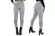 Women's Smart Check Print Stretch Trousers - Image 3