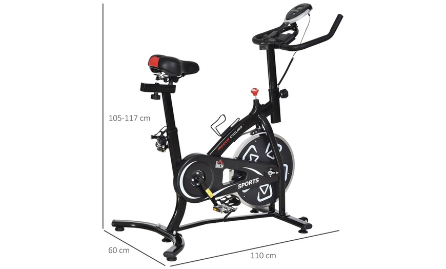 Image 10: HomCom Exercise Bike