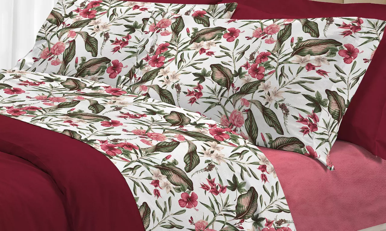 Completo di lenzuola in cotone Co. Ingros. Tex