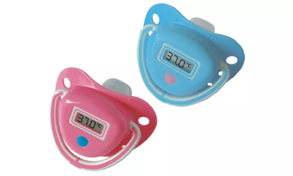 Baby Pacifier Thermometer with LCD Display - Primary Image